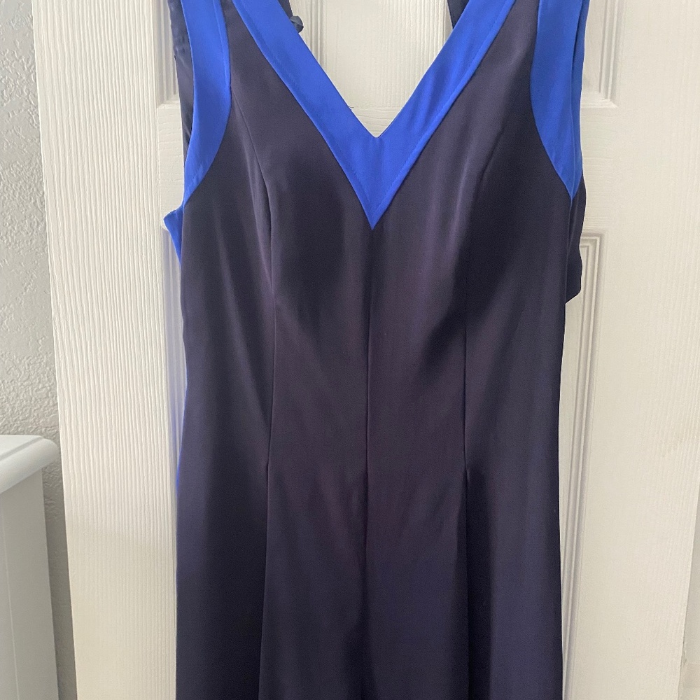 Anthro Elevenses Cutout Back Jumper Blue NWT